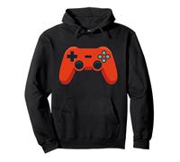 Red Gaming Controller Graphic Funny Gamer Design Pullover Hoodie