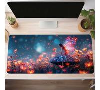 Red Gaming Mouse Mat Wing Large Mouse Pad 900x400x3 mm XXL Mousepad Desk Mat Improved Precision and Speed Rubber Base for Stable Grip on Smooth Surfaces Table Pad PjY6783 J-X
