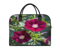 Red Geraniums Laptop Tote Bag Casual Travel Handbag Multi Pocket Shoulder Bags for Work Travel