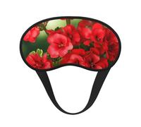 Red Geraniums Sleep Eye Mask for Women Men Soft and Comfortable Sleep Mask Blackout Sleeping Eye Cover for Travel Yoga Nap Shift Work