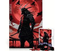 Red Ghost Samurai 1000 Piece Jigsaw Puzzle for Teenagers Mental Logic Toy Quiet Calm Firm Cut Santa Wish Item (38x52cm)