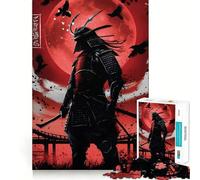Red Ghost Samurai 1000 Piece Jigsaw Puzzle for Teenagers Mental Logic Toy Quiet Calm Firm Cut Santa Wish Item (38x52cm)
