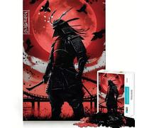 Red Ghost Samurai 1000 Piece Jigsaws for Adults Puzzle Mind Exercise Toy Family Bond Precision Cut Creative Gift (50x75cm)