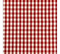 RED Gingham Polycotton Fabric - Per Metre/Half Metre 63 (1 Metre, RED 63)