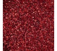 Red Glimmer Sugar Sprinkles - 250g of Edible Red Crystal Cake Toppers or Cupcake Decorations Sparkly Sprinkles