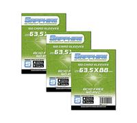 Red Glove - 3 Pack 100 Sapphire Sleeves Green 63,5 x 88 SPGREEN3P