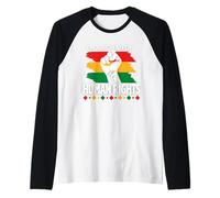 Red Gold and Green Big Fan of Human Rights, Human Rights Raglan Baseball Tee