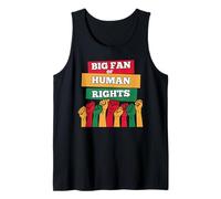Red Gold and Green Big Fan of Human Rights, Human Rights Tank Top