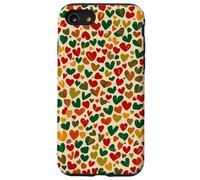 Red Gold And Green Heart Pattern Tiny Hearts Unity Design Case for iPhone SE (2020) / 7/8