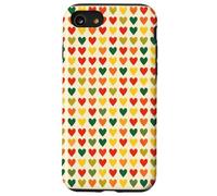 Red Gold And Green Heart Pattern Tiny Hearts Unity Design Case for iPhone SE (2020) / 7/8