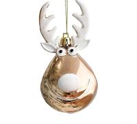 Red Gold Elk Christmas Tree Hanging, Beautiful Christmas Balls With Various Style, Shatterproof For Xmas Tree Wreaths Garlands Home Decor (Champagnes l)