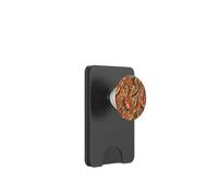 Red Gold Green Abstract Island Pattern Geometric Wave Design PopSockets PopWallet for MagSafe
