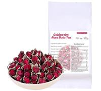 Red Golden-rim Rose Buds Tea 200g - Dried Flower Tea -Rose Petals- Rosebud tea