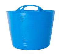 Red Gorilla 14L Small Flexible 2-Handled Recycled Tub in Blue Weather Resistant Suitable for Animal Horse or Pet Food Storage and Preparation DIY Builders Gardening 3.5 Gallon