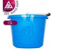 Red Gorilla 15L Premium Extra Strong, Recyclable Bucket with Metal Handle│InUK