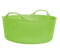 Red Gorilla 15L Small Shallow Flexible 2-Handled Recycled Tub in Pistachio Weather Resistant Suitable for Animal Horse Food Storage Preparation DIY Builders Gardening