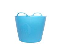 Red Gorilla 26L Medium Flexible 2-Handled Recycled Tub in Sky Blue Weather Resistant Suitable for Animal Horse or Pet Food Storage and Preparation DIY Builders Gardening BPA Free