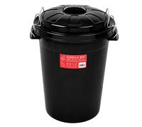 Red Gorilla 30 Litre Storage Bin with Clip Lid - Black