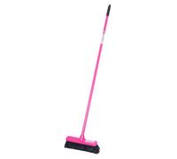 Red Gorilla 30Cm Wide Head Broom With Scraper - Anti-Clog, Wet & Dry Use