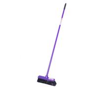 Red Gorilla 30Cm Wide Head Broom With Scraper - Anti-Clog, Wet & Dry Use