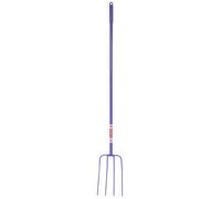Red Gorilla 4 Prong All Steel Manure Fork - Purple