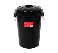Red Gorilla 50 Litre Storage Bin with Clip Lid - Black