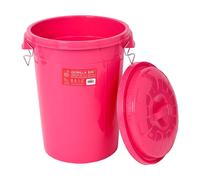Red Gorilla 50 Litre Storage Bin with Clip Lid - Pink