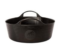 Red Gorilla 5L Mini Flexible 2-Handled Recycled Tub in Black Weather Resistant Suitable for Animal Horse or Pet Food Storage and Preparation DIY Builders Gardening