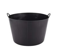 BLACK 75L Genuine Flexible TubTrug Flexi Tub Trug Horse Feeding Bucket Red Gorilla Faulks