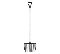 Red Gorilla Bedding Fork with D Handle Black Lightweight For Stable Bedding Mucking Out Pitchfork for Hay and Garden Compost 157cm Long
