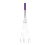 Red Gorilla Big Tidee Rake 50cm Lightweight Short Steel Hand Rake Red Plastic Grip for Stable Chores Mucking Out Bedding or Garden Use (Purple)