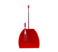 Red Gorilla - Big Tidee™ Scoop & Rake Set - Heavy Duty Stable, Yard & Garden Cleaning Tool - Lightweight Durable Design