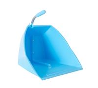 Red Gorilla Official Big TIDEE Large Scoop Pan in Sky Blue with Short Handle Wide Deep Dustpan for Garden Stable Home or Building Site