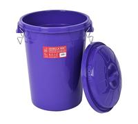 Gorilla Bin™ 50L Bin with Clip Lid Purple