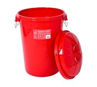 Gorilla Bin™ 50L Bin with Clip Lid Red