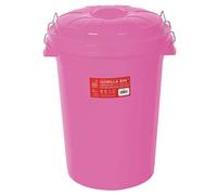 Gorilla Bin™ 50L Bin with Clip Lid Pink