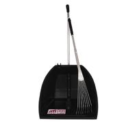Red Gorilla Black 80cm Big TIDEE with Long Metal Rake Horse Manure Shovel Scoop Multi Purpose Large Lightweight Dustpan for Paddock Stable Horsebox Equestrian or Garden Waste Leaf Rake