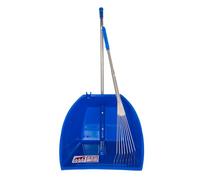 Red Gorilla Blue 80cm Big TIDEE with Long Metal Rake Horse Manure Shovel Scoop Multi Purpose Large Lightweight Dustpan for Paddock Stable Horsebox Equestrian or Garden Waste Leaf Rake