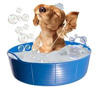 Red Gorilla BLUE Dog Bath, Dog Paddling Pool, Doggy Pool, Flexi Shallow 35 Litre TubTrug Pet