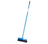 Red Gorilla Broom in Blue Long Handled Sweeping Brush Hard Bristles 30cm Head Weather Resistant for Indoors Outdoors Yard 1.57m Long