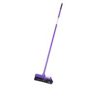 Red Gorilla Broom in Purple Long Handled Sweeping Brush Hard Bristles 30cm Head Weather Resistant for Indoors Outdoors Yard 1.57m Long