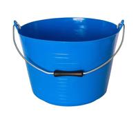 Red Gorilla Bucket Blue Flexible Horse Pony Feeding Builders or Gardeners Bucket Tub With Metal Handle 22 Litres Capacity for General Garden or Building Use