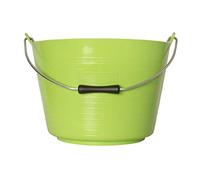 Red Gorilla Bucket Pistachio Flexible Horse Pony Feeding Builders or Gardeners Bucket Tub With Metal Handle 22 Litres Capacity for General Garden or Building Use