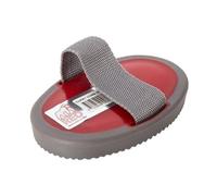 Red Gorilla Curry Comb for Horse Grooming and Cleaning with Hand Strap
