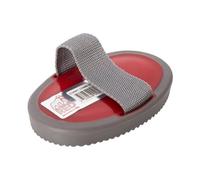 Red Gorilla Curry Comb for Horse Grooming and Cleaning with Hand Strap