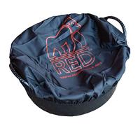 Red Gorilla Fabric Tub Cover in Black Elasticated Stretch Durable Polyester Ideal for Animal Feed Buckets or Tubs Showerproof Size M-L