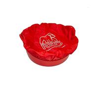 Red Gorilla Fabric Tub Cover in Red Elasticated Stretch Durable Polyester Ideal for Animal Feed Buckets or Tubs Showerproof Size M-L