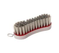 Red Gorilla Face Brush for Horse Grooming and Cleaning Eyes Nose and Mouth Rubber Grip Handle and Soft Bristles