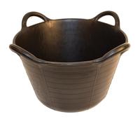 Red Gorilla Flexible Rubber Type Skip Bucket Tub Large 4 Handled Sturdy Utility Lifting Basket for Bricks Tools Mortar Rubble for Garden Stable Building Site Eco Friendly Made in UK 37 Litre Capacity