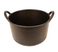 Red Gorilla Flexible Rubber Type Skip Feed Bucket Tub Feeder Trough Large 2 Handled Sturdy Utility Basket Eco Friendly for Animal Feeding Garden Stable Building Site Produced in UK 30 Litre Capacity